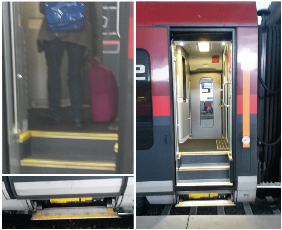 [Vienna]The retractable low-level step on this Railjet train helps when carrying luggage but is no use for wheelchair users. It's a dreadful omission given that Railjet offer a fantastic on-board experience way beyond anything currently operating in Britain