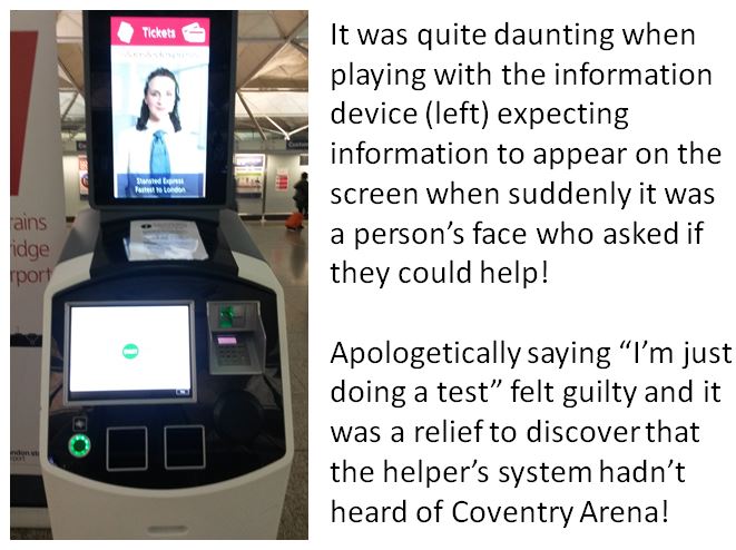 Test undertaken by Railfuture in January 2016