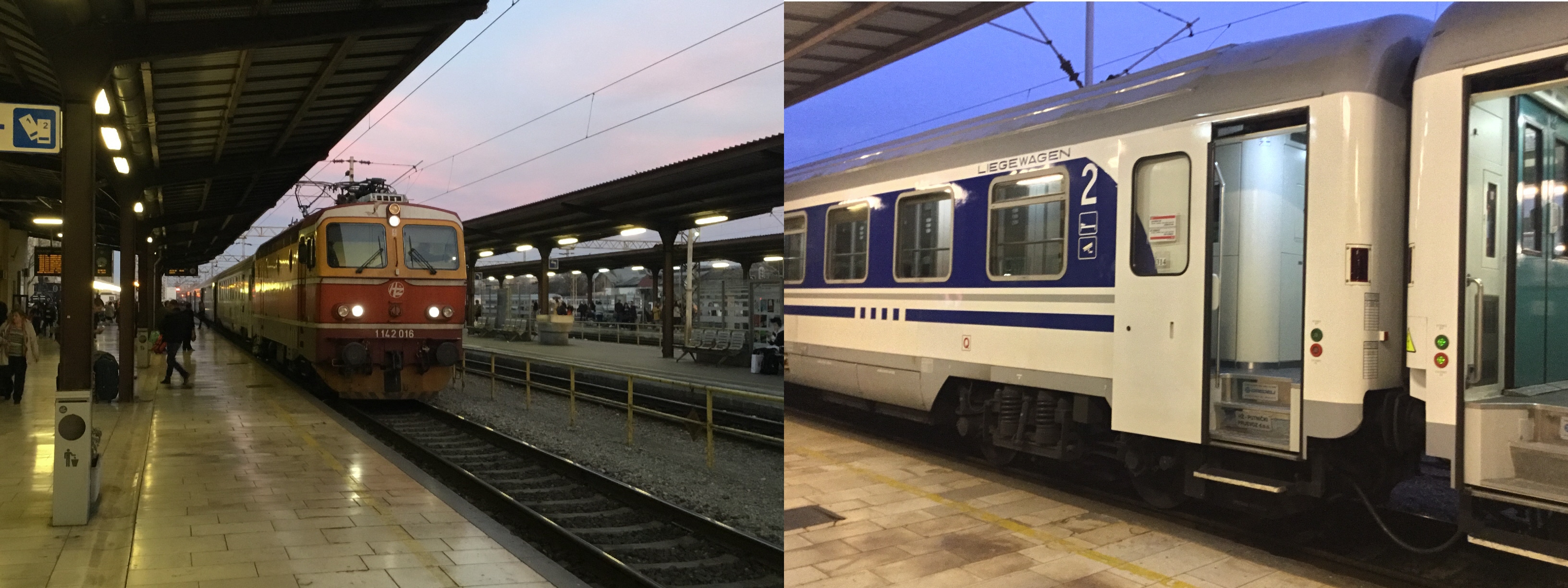 Overkill for 25 passengers. The Beograd, Zagreb Ljubljana train that goes through to Zurich. Quite decent Croatian equipment. Photo by Ian Brown for Railfuture