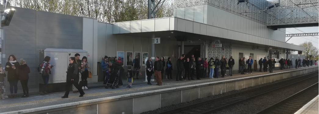 One of the busiest times at Cambridge North station is Saturday morning with many leisure travellers visiting London. Cambridge North helps to take some of the strain off the very busy Cambridge station