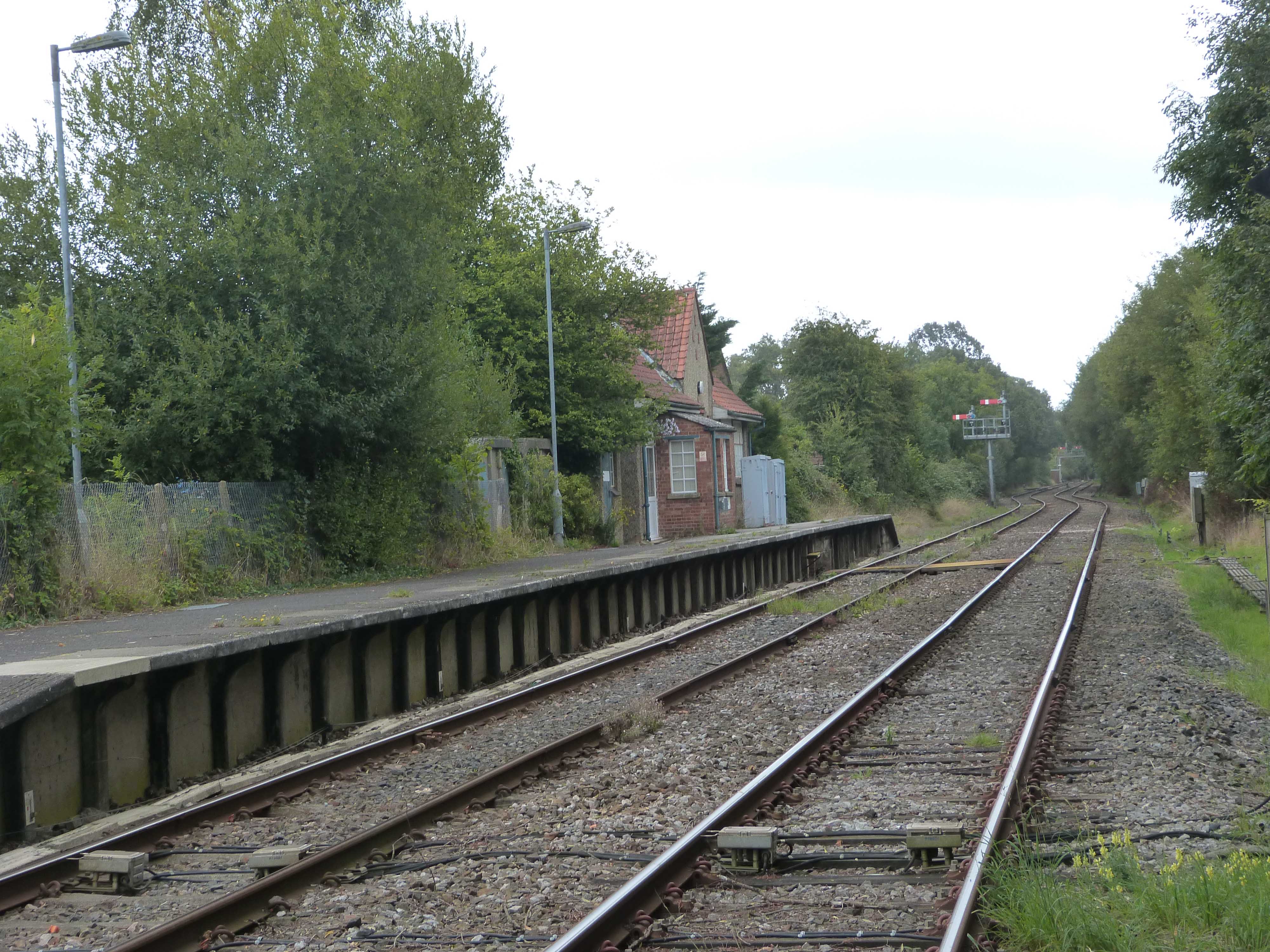 Marchwood station awaits its next passengers - photo: Stuart George