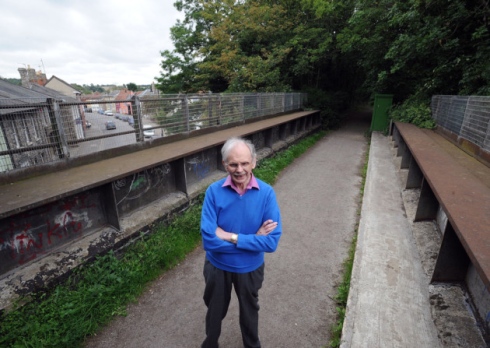 Malcolm Hill, chairman of the Cambridge to Colchester Rail Project.  Photo by Jon Vale