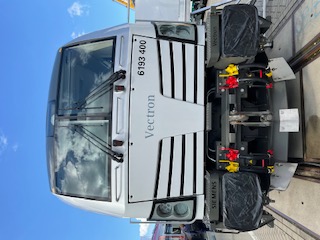 There were three Siemens Vectron electric locomotives on display. The difference is that they now come with a last mile option.
