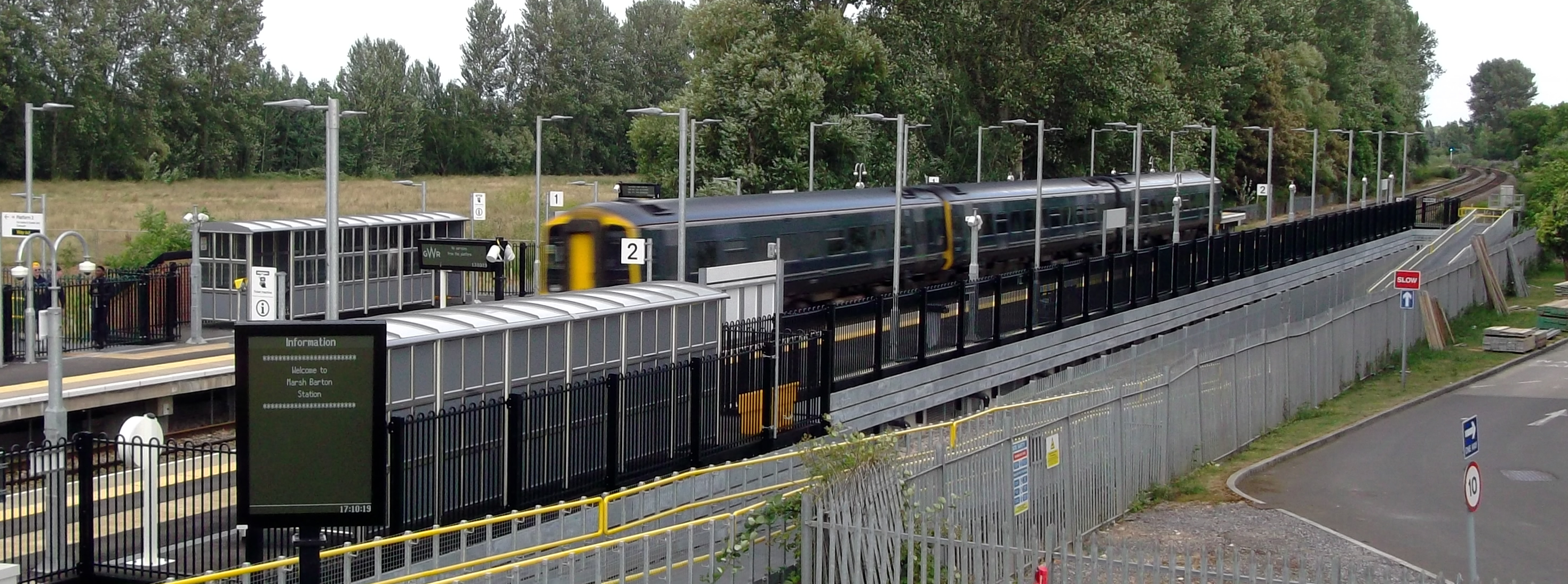 New Marsh Barton station ready for opening.