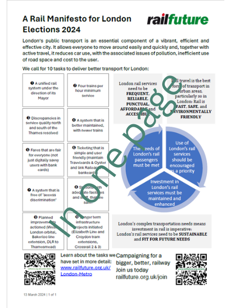 Our London Elections Manifesto in 1 page