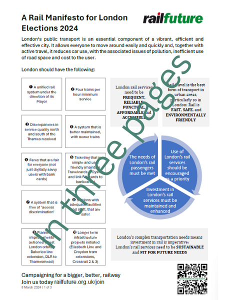 Our London Elections Manifesto in 3 pages