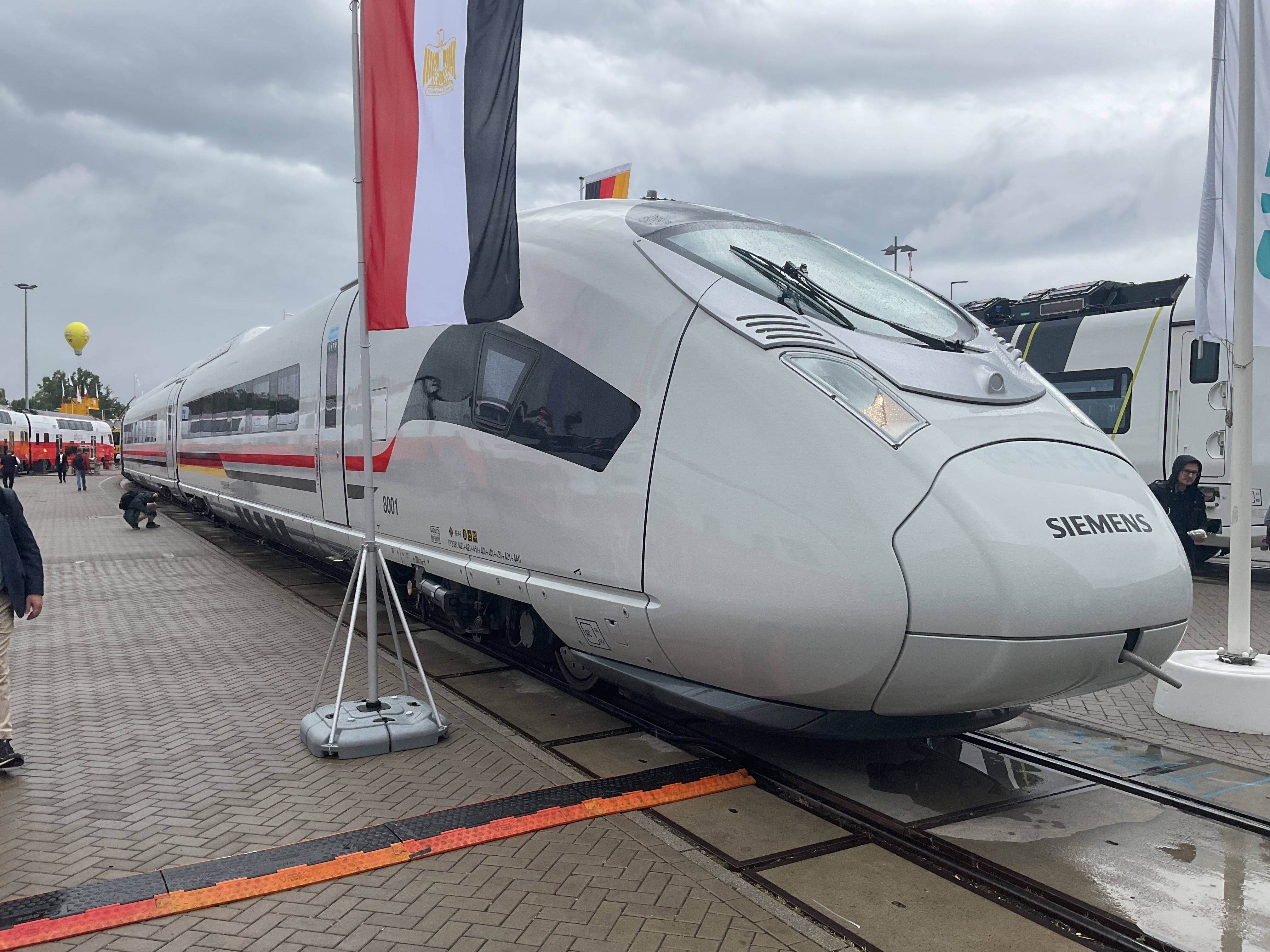  First Siemens Valero High Speed train for Egypt. Photo by author.
