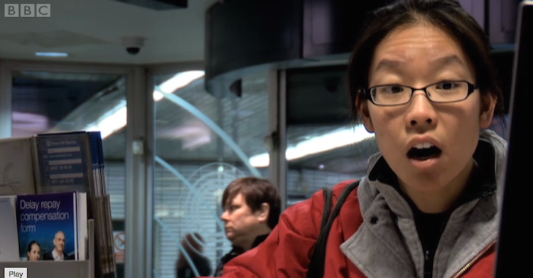 Shocked passenger BBC